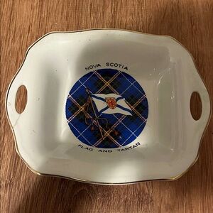 Lord Nelson Nova Scotia Flag and Tartan Dish